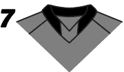 Two-piece V-neck