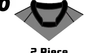 Two-piece high neck