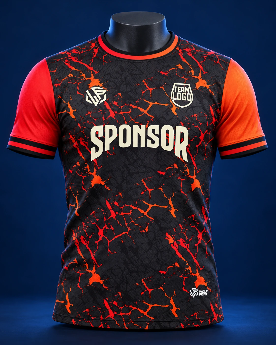 Lava jersey mockup